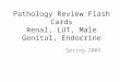 Pathology Review Flash Cards Renal, LUT, Male Genital, Endocrine Spring 2009