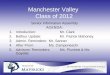 Manchester Valley Class of 2012 Senior Information Assembly AGENDA: 1.Introduction: Mr. Clark 2.Balfour Update:Mr. Patrick Mahoney 3.Admin. Reminders:Mr