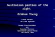 Australian parties of the right Graham Young Chief Editor On Line Opinion Former Vice-President and Campaign Chairman Queensland Liberal Party 18 th March,