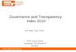 Governance and Transparency Index 2010  A/P Mak Yuen Teen CPA Forum 2010 Swissotel The Stamford 16 April