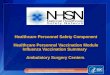 Healthcare Personnel Safety Component Healthcare Personnel Vaccination Module Influenza Vaccination Summary Ambulatory Surgery Centers National Center
