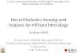 Novel Photonics Sensing and Systems for Military Metrology Graham Wild Sir Lawrence Wackett Aerospace Centre School of Aerospace, Mechanical, and Manufacturing