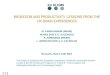 [ 1 ] MIGRATION AND PRODUCTIVITY. LESSONS FROM THE UK-SPAIN EXPERIENCES This project is funded by the European Commission, Research Directorate General
