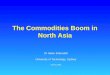 The Commodities Boom in North Asia Dr Helen B Bendall University of Technology, Sydney ICHCA 2008