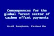 Consequences for the global forest sector of carbon offset payments Joseph Buongiorno, Shushuai Zhu