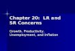 Chapter 20: LR and SR Concerns Growth, Productivity, Unemployment, and Inflation