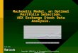 Markowitz Model, an Optimal Portfolio Selection. AEX Exchange Stock Data Analysis. Copyright 2000-01 © A. Szczepaniak & Uncertainty Analysis Proj. 22.02.2001