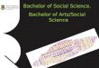 Bachelor of Social Science. Bachelor of Arts/Social Science