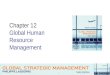 11 Chapter 12 Global Human Resource Management. 2 The international HRM wheel Corporate International personnel Local personnel