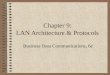 Chapter 9: LAN Architecture & Protocols Business Data Communications, 6e