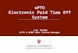 EPTO Electronic Paid Time Off System Lora Headdy ePTO & HRMS eDoc System Manager