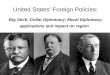 United States’ Foreign Policies: Big Stick; Dollar Diplomacy; Moral Diplomacy; applications and impact on region