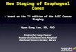 New Staging of Esophageal Caner - based on the 7 th edition of the AJCC Cancer Staging Hyun-Sung Lee, MD, PhD Center for Lung Cancer Research Institute