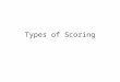 Types of Scoring. Credit Scoring Estimate if customer will pay / no pay based upon various information –Applicant Characteristics –Credit Bureau Information