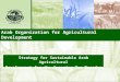 Arab Organization for Agricultural Development Strategy for Sustainable Arab Agricultural Development for the Upcoming Two Decades