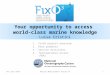 Your opportunity to access world-class marine knowledge Luisa Cristini 1.FixO3 project overview 2.Data products 3.Service Activities 4.Transnational Access
