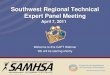 Welcome to this CAPT Webinar We will be starting shortly Southwest Regional Technical Expert Panel Meeting April 7, 2011