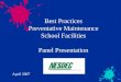 Best Practices Preventative Maintenance School Facilities Panel Presentation April 2007