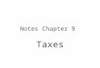 Notes Chapter 9 Taxes. Interesting Facts The Gettysburg address is 269 words. The declaration of Independence is 1,337 words The Holy Bible is only 773,000