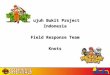 Tujuh Bukit Project Indonesia Field Response Team Knots