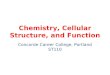 Chemistry, Cellular Structure, and Function Concorde Career College, Portland ST110