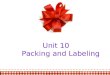 Unit 10 Packing and Labeling. Listenning& Discuss Useful expressions Situational Dialogues Practices