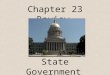 Chapter 23 Review State Government. The U.S. Constitution reserves many powers for the states in what Amendment? Tenth Amendment