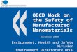 OECD Work on the Safety of Manufactured Nanomaterials Environment, Health and Safety Division Environment Directorate OECD November 2009