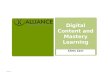Digital Content and Mastery Learning Chris Carr DRAFT