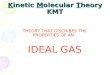 Kinetic Molecular Theory KMT THEORY THAT DISCRIBES THE PROPERTIES OF AN IDEAL GAS