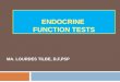 ENDOCRINE FUNCTION TESTS MA. LOURDES TILBE, D,F,PSP