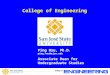 College of Engineering Ping Hsu, Ph.D. ping.hsu@sjsu.edu Associate Dean for Undergraduate Studies
