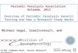 Division of Neurophysiology Frank Lehmann-Horn, Senior Research Professor Periodic Paralysis Association Orlando, 2011 Overview of Periodic Paralysis Genetic