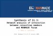 DIAGNOSING VULNERABILITY, EMERGENT PHENOMENA, and VOLATILITY in MANMADE NETWORKS Synthesis of D1.3: Network analysis of interaction between consortium