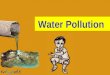 Water Pollution. Some of the stuff that it dissolves / suspends is good for us Others, not so good
