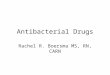 Antibacterial Drugs Rachel R. Boersma MS, RN, CARN
