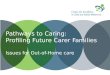 Pathways to Caring: Profiling Future Carer Families Issues for Out-of-Home care
