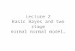 Lecture 2 Basic Bayes and two stage normal normal model…