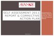 Presented to Policy Council June 21, 2011 By Christiana Bekie SELF ASSESSMENT 2011 REPORT & CORRECTIVE ACTION PLAN Attachment 4