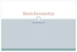 CHAPTER 10 Stoichiometry. Stoichiometry is the mass and amount relationship of reactant and products. Consider the following reaction ; 4NH 3(g) + 5O