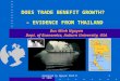 Prepared by Nguyen Minh Duc 20061 DOES TRADE BENEFIT GROWTH? – EVIDENCE FROM THAILAND Duc Minh Nguyen Dept. of Economics, Auburn University, USA