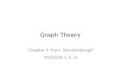 Graph Theory Chapter 6 from Johnsonbaugh Article(6.1, 6.2)