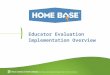 Educator Evaluation Implementation Overview. Agenda Welcome and Overview Agenda Review Overview of Home Base System Deployment DPI Phases of deployment