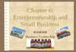 Chapter 6: Entrepreneurship and Small Business BOH4MI Business Leadership