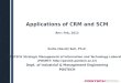 Applications of CRM and SCM Rev: Feb, 2012 Euiho (David) Suh, Ph.D. POSTECH Strategic Management of Information and Technology Laboratory (POSMIT: )