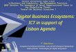 May 2005 Digital Business Ecosystems: ICT in support of Lisbon Agenda F. Nachira European Commission DG-INFSO - Unit “ICT for Enterprise Networking” Head