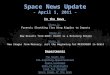 Space News Update - April 1, 2011 - In the News Story 1: Story 1: Forensic Sleuthing Ties Ring Ripples to Impacts Story 2: Story 2: New Results from GOCE: