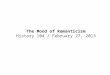 The Mood of Romanticism History 104 / February 27, 2013