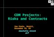CDM Projects: Risks and Contracts charlotte streck pcf Sao Paulo, Brazil, November 22, 02