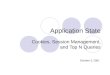 Application State Cookies, Session Management, and Top N Queries October 3, 2001